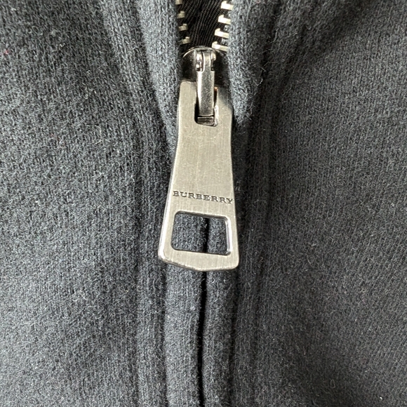 Burberry Brit Hearst Men's Zip Up Sweater - Black - Size Large - Picture 5 of 10